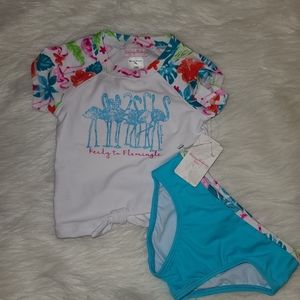 2 piece Tommy Bahama flamingo swimsuit  nwt